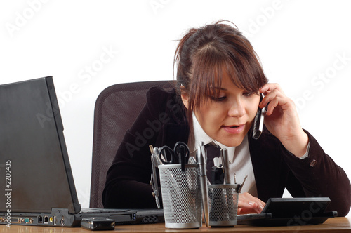 Photo: businesswoman at desk #18 businesswoman at desk #18
