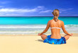 meditating by the sea