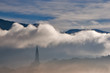 mountains and clouds