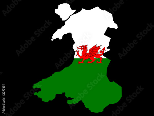 map of wales