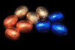 chocolate colorful easter eggs
