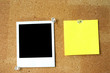 blank post-it and polaroid blank post-it and polaroid
