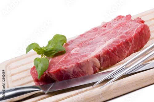 beef on cutting board