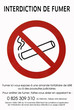 affiche interdiction fumer