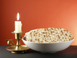 candle and matzoh