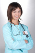 Foto: female doctor with a stethoscope female doctor with a stethoscope