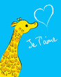 giraffa innamorata