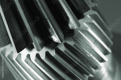 Photo: gear mechanism in extreme close-up gear mechanism in extreme close-up