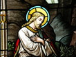 christ in stained glass