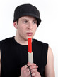 man with game gun