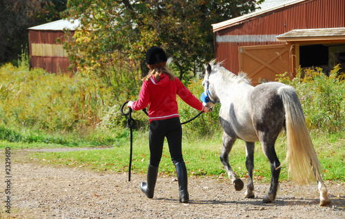 Photo: girl and pony girl and pony