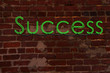 success neon sign success neon sign
