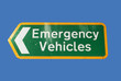 emergency vehicles sign
