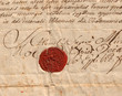 old letter with seal old letter with seal