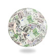 money goes around the globe