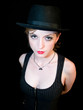 woman in a hat