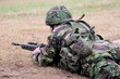 soldier resting