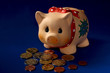 piggy bank in blue (2) piggy bank in blue (2)