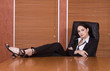 business woman legs on desk business woman legs on desk