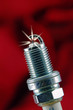 spark plug igniting spark plug igniting