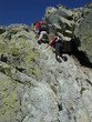 people on mountain