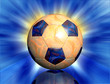 soccer ball on fire