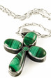 stylized malachite  fourleafed clover
