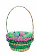 easter basket isolated