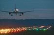 landendes flugzeug