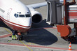 Foto: flugzeug ankunft flugzeug ankunft