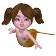 baby mermaid in gold baby mermaid in gold
