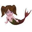 baby mermaid in red baby mermaid in red