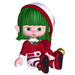 christmas elf sitting christmas elf sitting