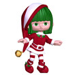christmas elf in red christmas elf in red