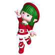 christmas elf pointing christmas elf pointing