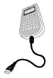 usb phone perspective view grey