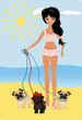 at the beach