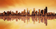 city view sunrise