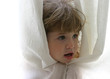 little girl in white