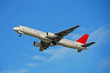 boeing 757 jet airplane in flight