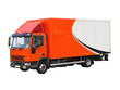 delivery truck isolated