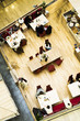 cafe. top view.