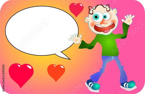 Illustration: message of love message of love