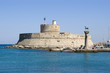 harbour gates & lighthouse st. nicholas, rhodes harbour gates & lighthouse st. nicholas, rhodes