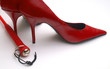 Foto: erotic red high heels and crop erotic red high heels and crop
