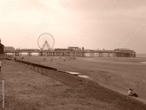 Photo: blackpool central pier. blackpool central pier.