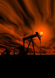 oil pump under hot sky