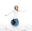 jumping girl