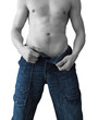 blue jeans - on white