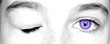 clin d'oeil violet